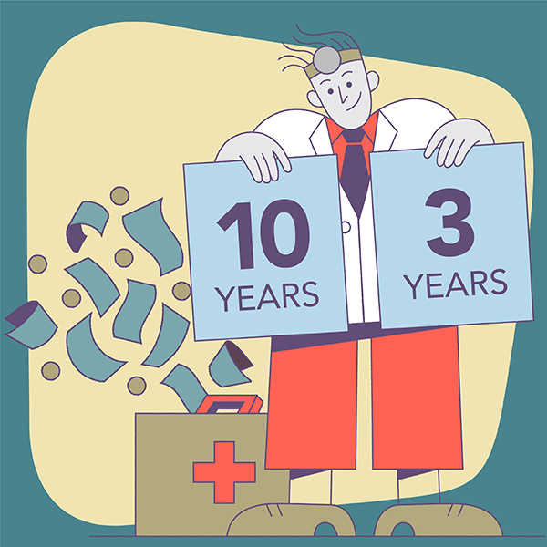 Paying off medical school debt: 10 years with PSLF or 3 years with locum tenens?