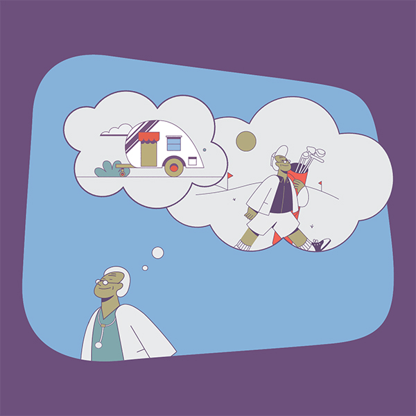 Working locum tenens in semi-retirement