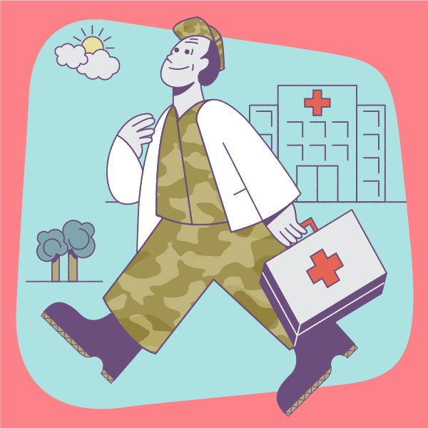 Physicians with military experience make great locum tenens doctors