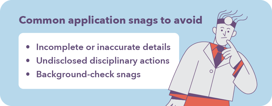 Common application snags to avoid