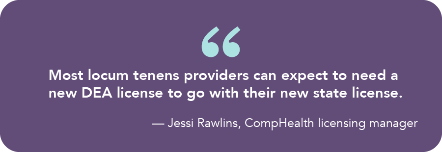from Jessi Rawlins, a CompHealth licensing manager