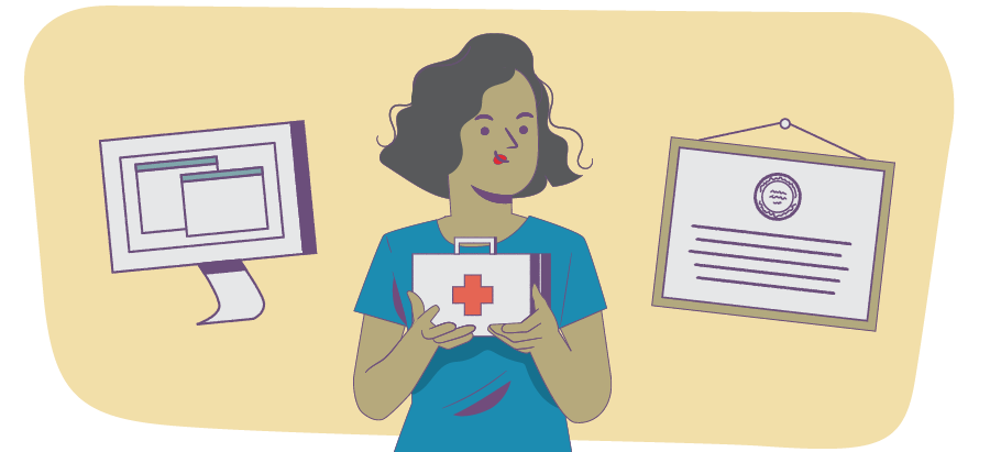 illustration of a locums NP